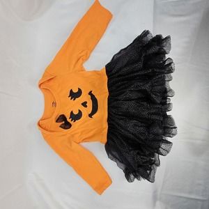 Cute Pumpkin Onsie Tutu Size 12-18 months